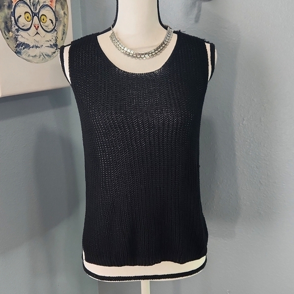 Lulus Tops - Lulu's Black Knit Sleeveless Tank